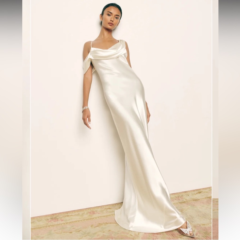 Reformation Ronda Silk Dress